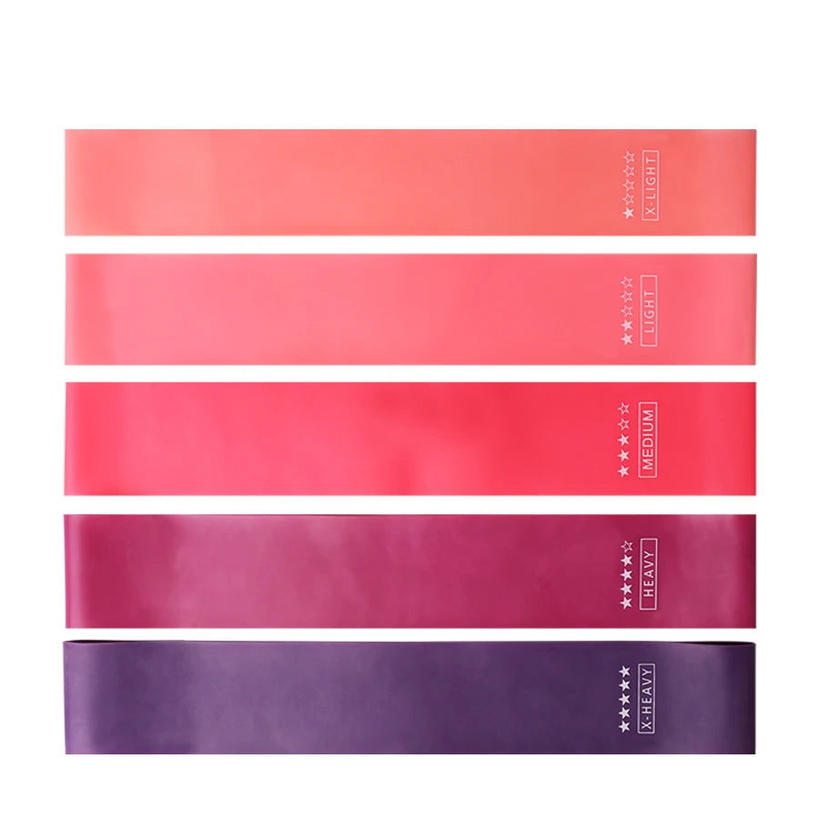 ziset Color Resistance Loop Bands Set – 5-Level Natural Latex