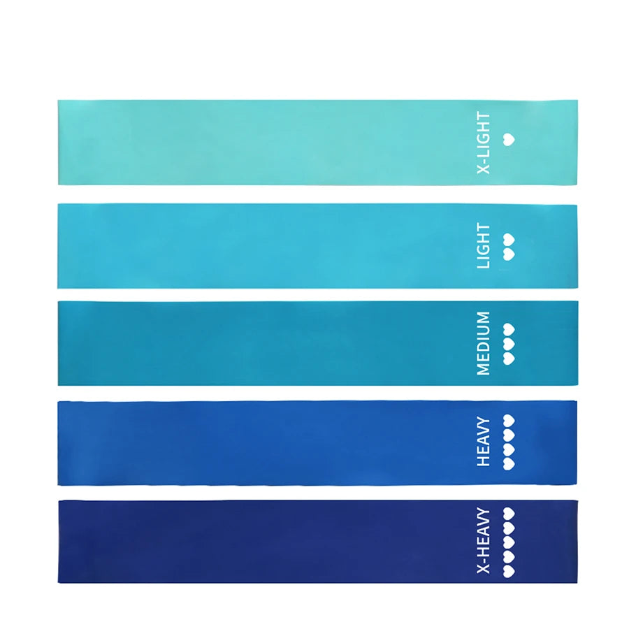 lanset Color Resistance Loop Bands Set – 5-Level Natural Latex