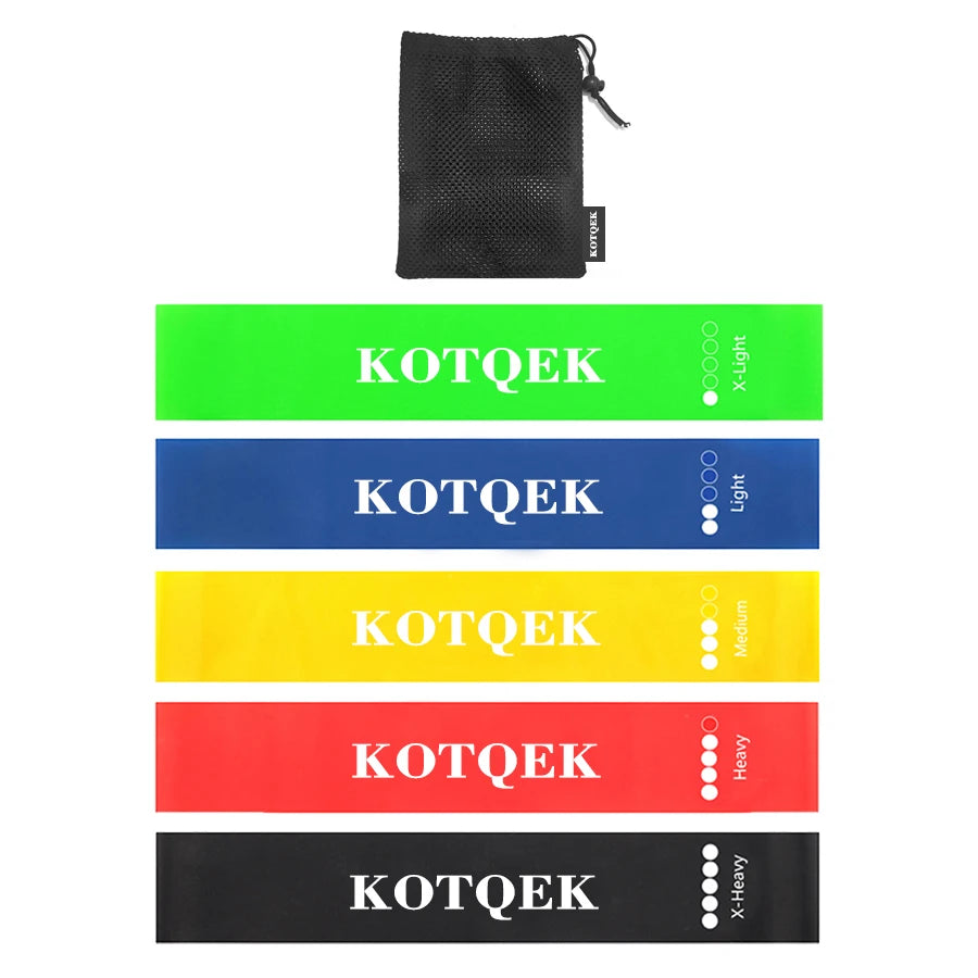 CG LOGO BD Color Resistance Loop Bands Set – 5-Level Natural Latex